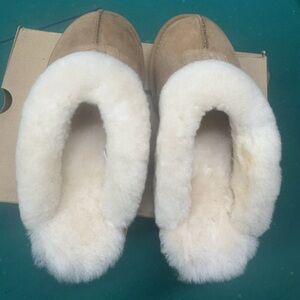 UGG Tan Sheepskin Women's Slippers